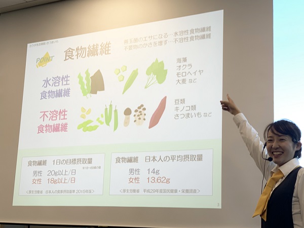 SMN株式会社様での「食育マルシェ」の様子（※）